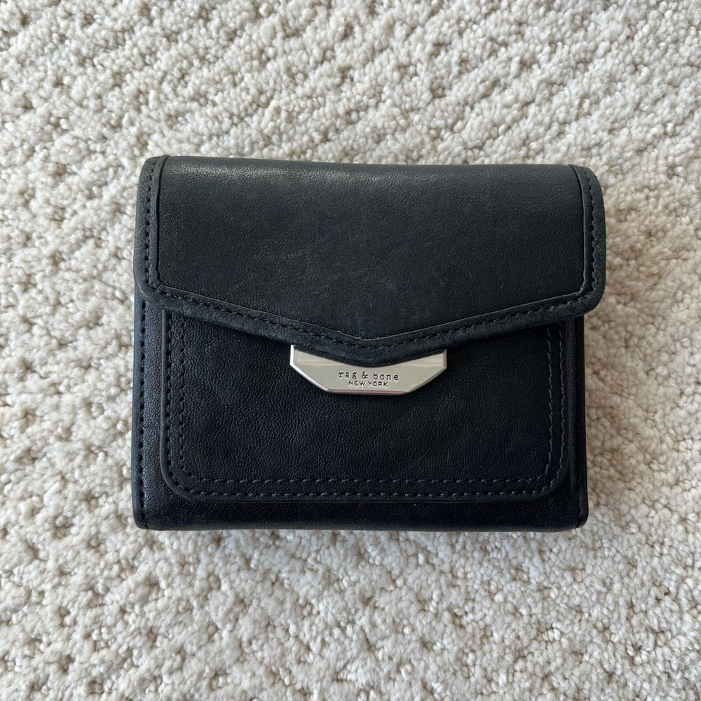 Rag & Bone Black Leather Wallet